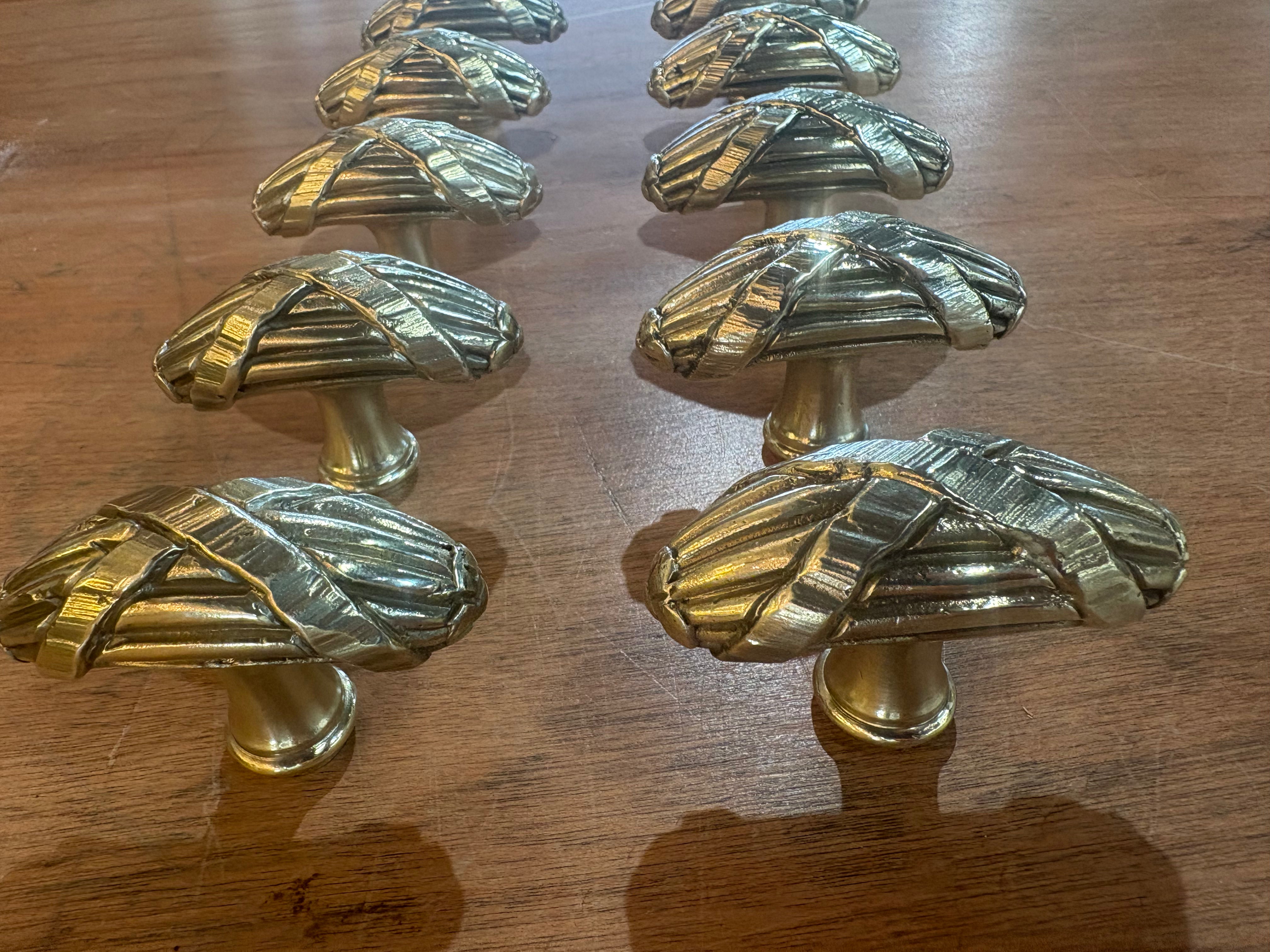 Sherle Wagner Ribbon & Reed Cabinet Knobs