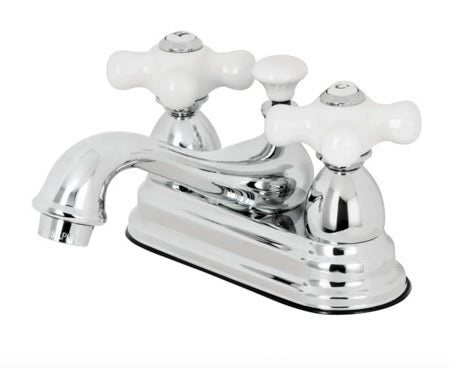 Kingston Brass 'Restoration' 4"C Faucet - Porcelain Trim