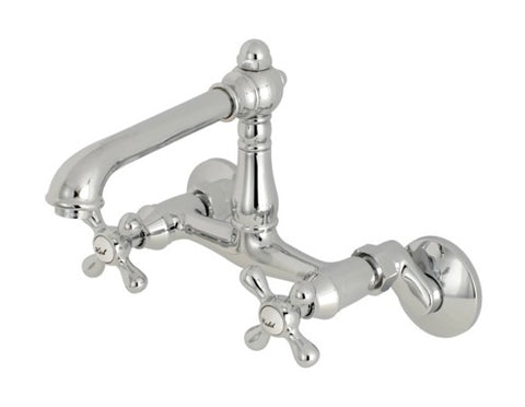 Kingston Brass 'English Country' Kitchen Faucet - Cross Handles