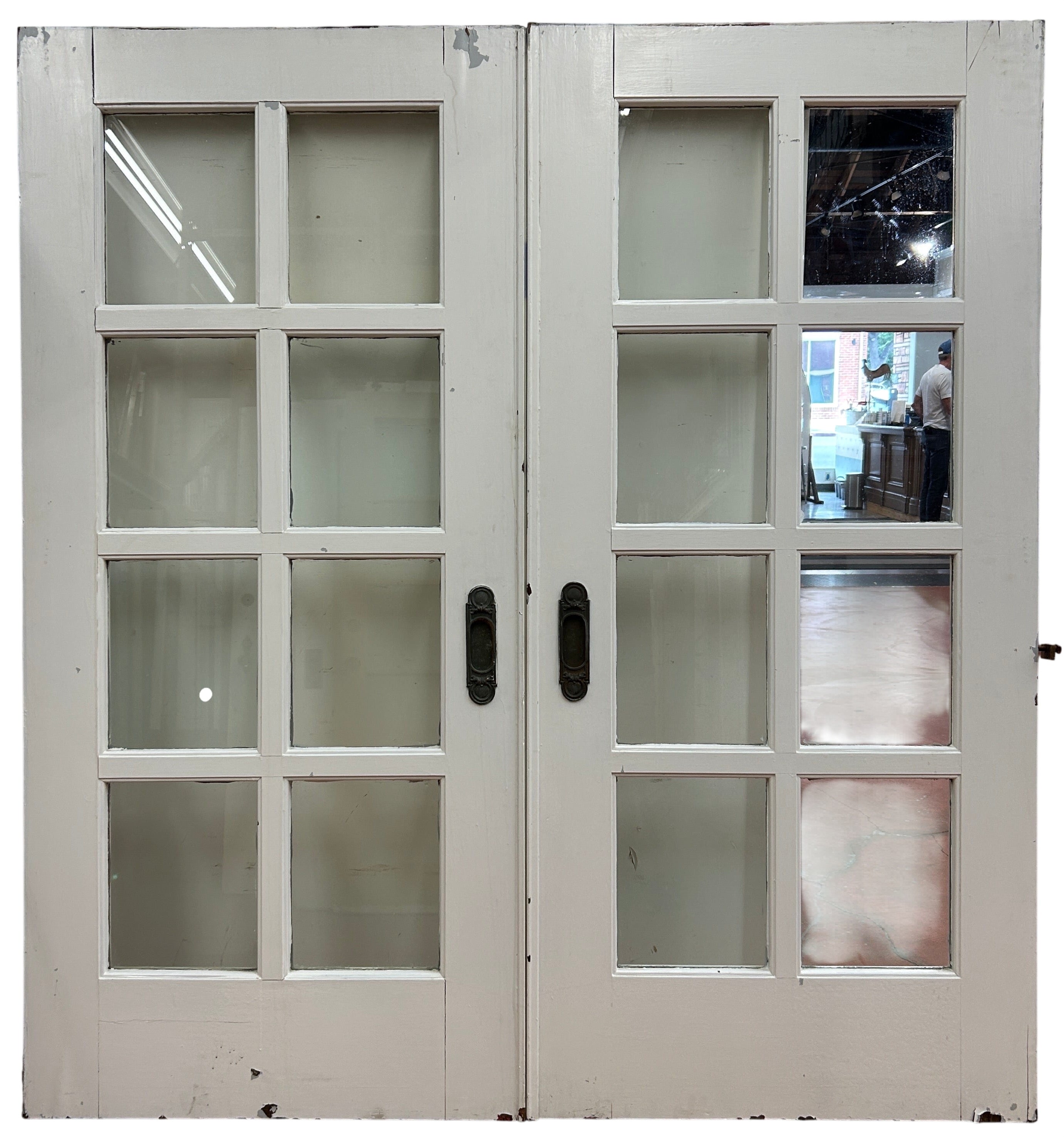 8-Light Pocket Door Pair, Mahogany (PD-35)