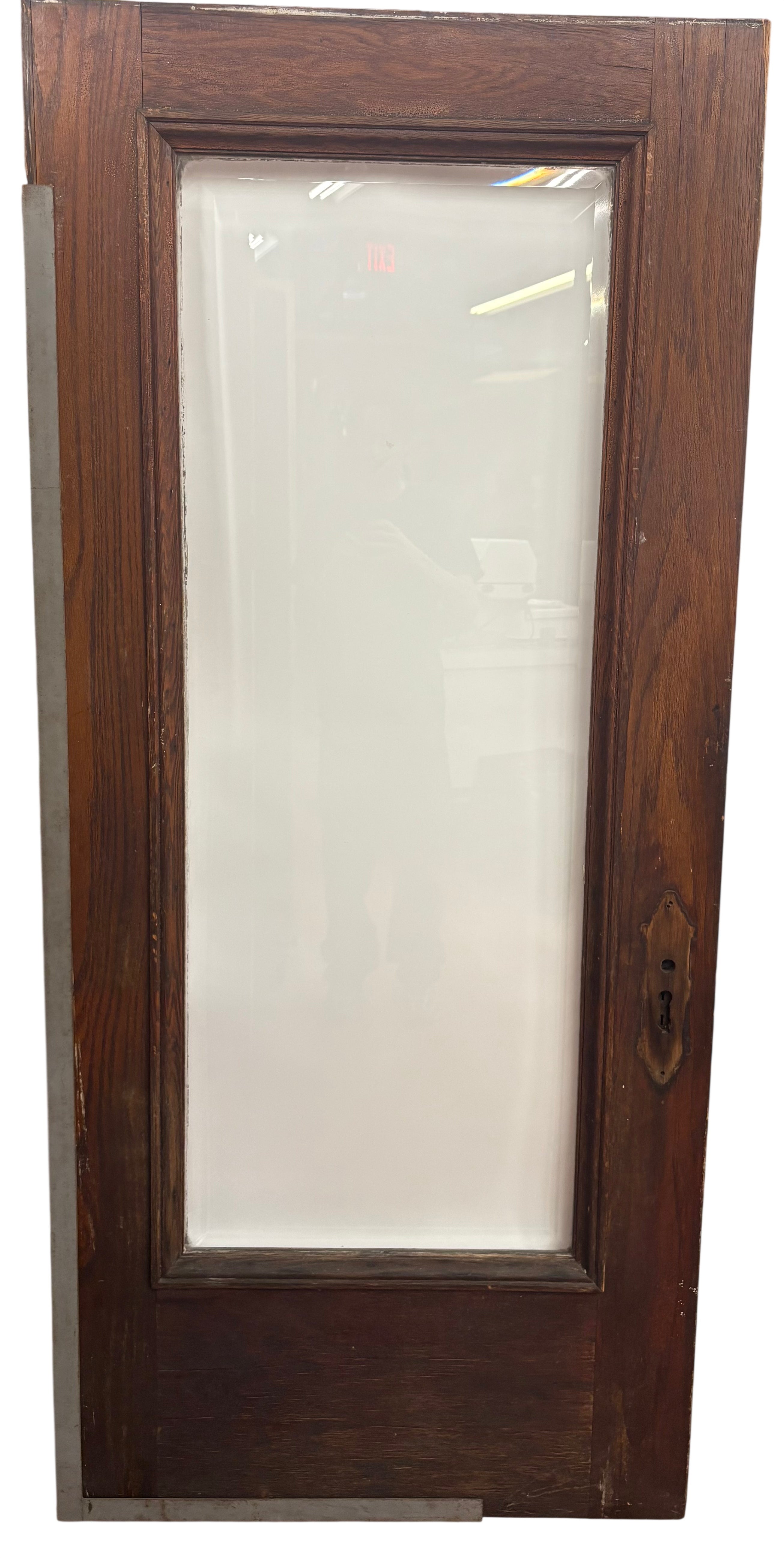 1-Light Bev. Glass Entry Door, Oak (ED-399)