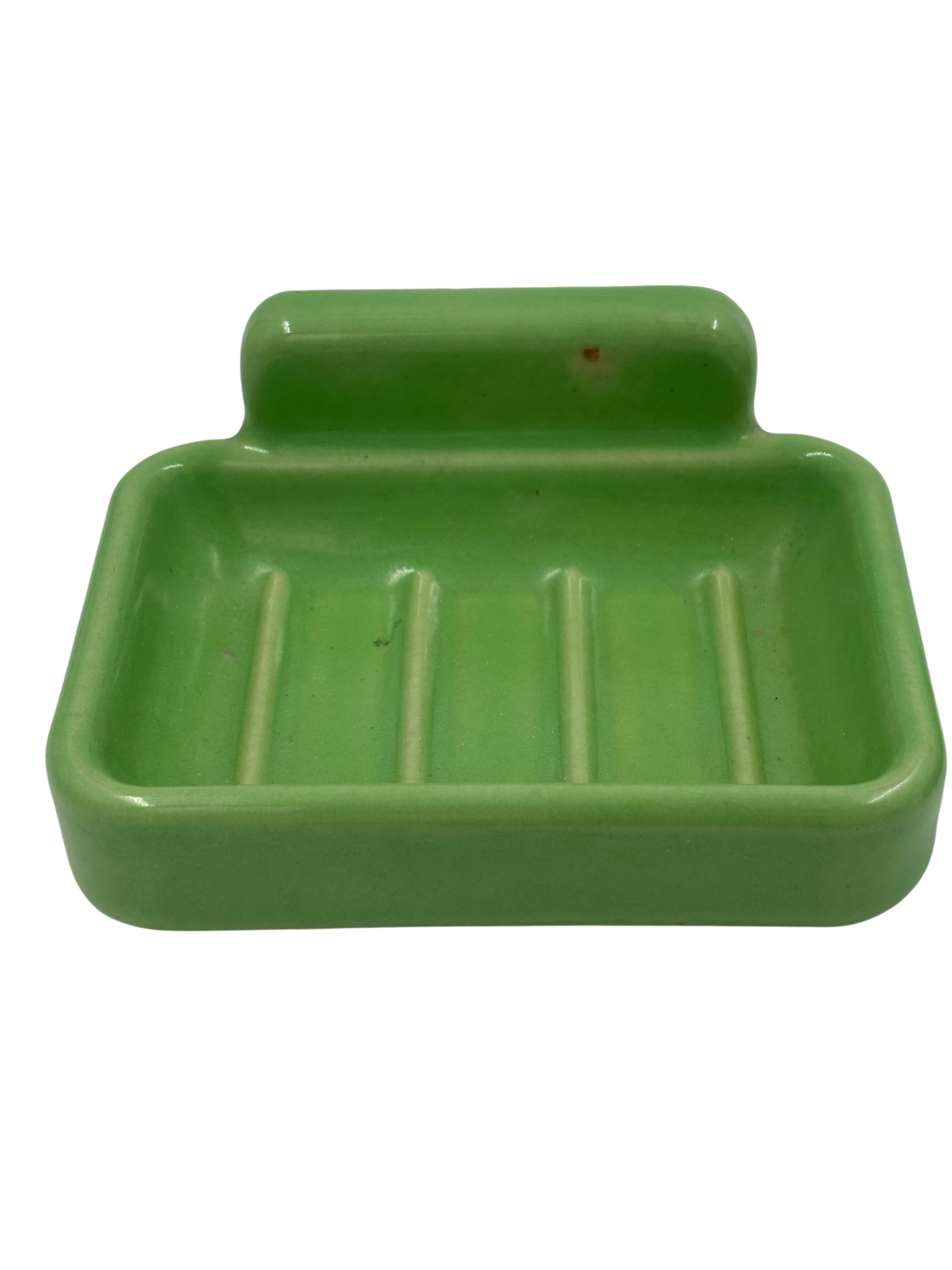 green soap dish