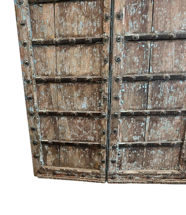 Lg. 'Wicket Gate' Door Pair w/ Metalwork (XD-35473)