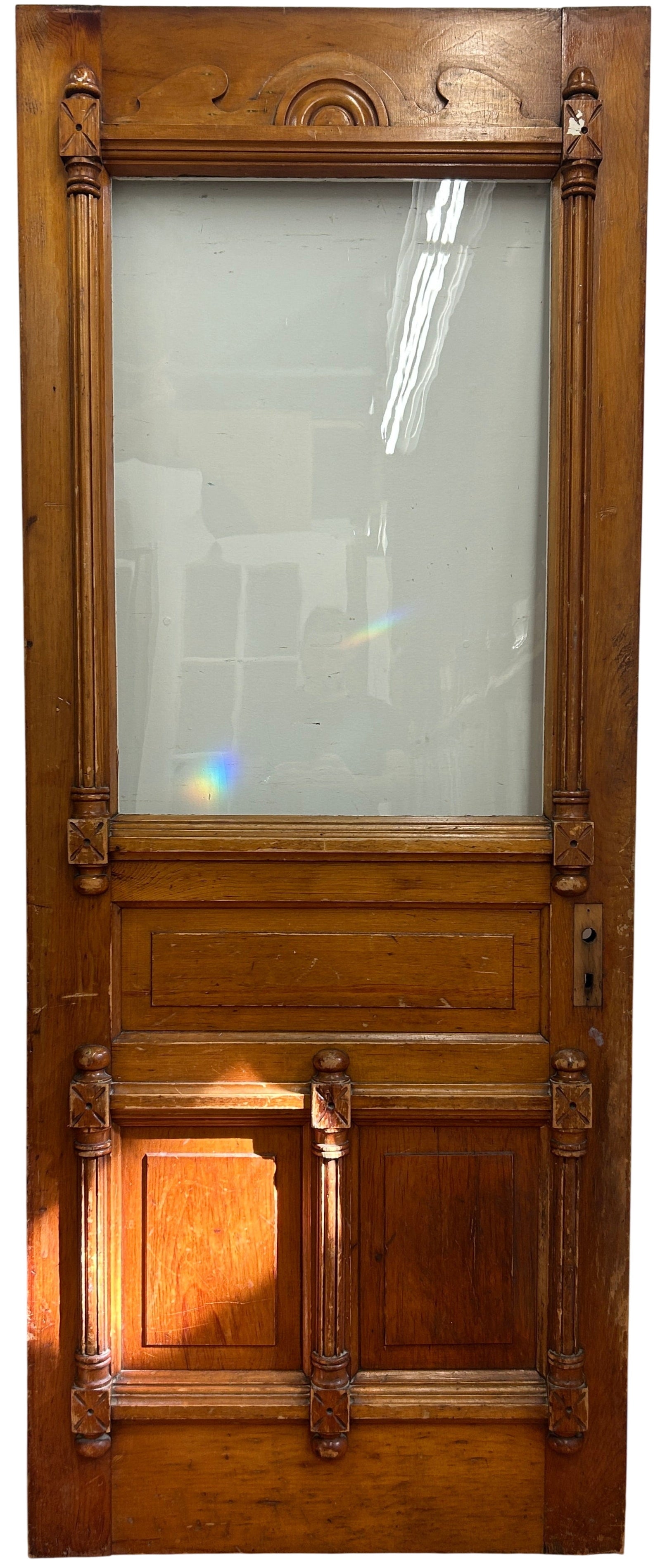 1-Light/ 3-Panel Back Door w/ Raised Detailing (BD-415)