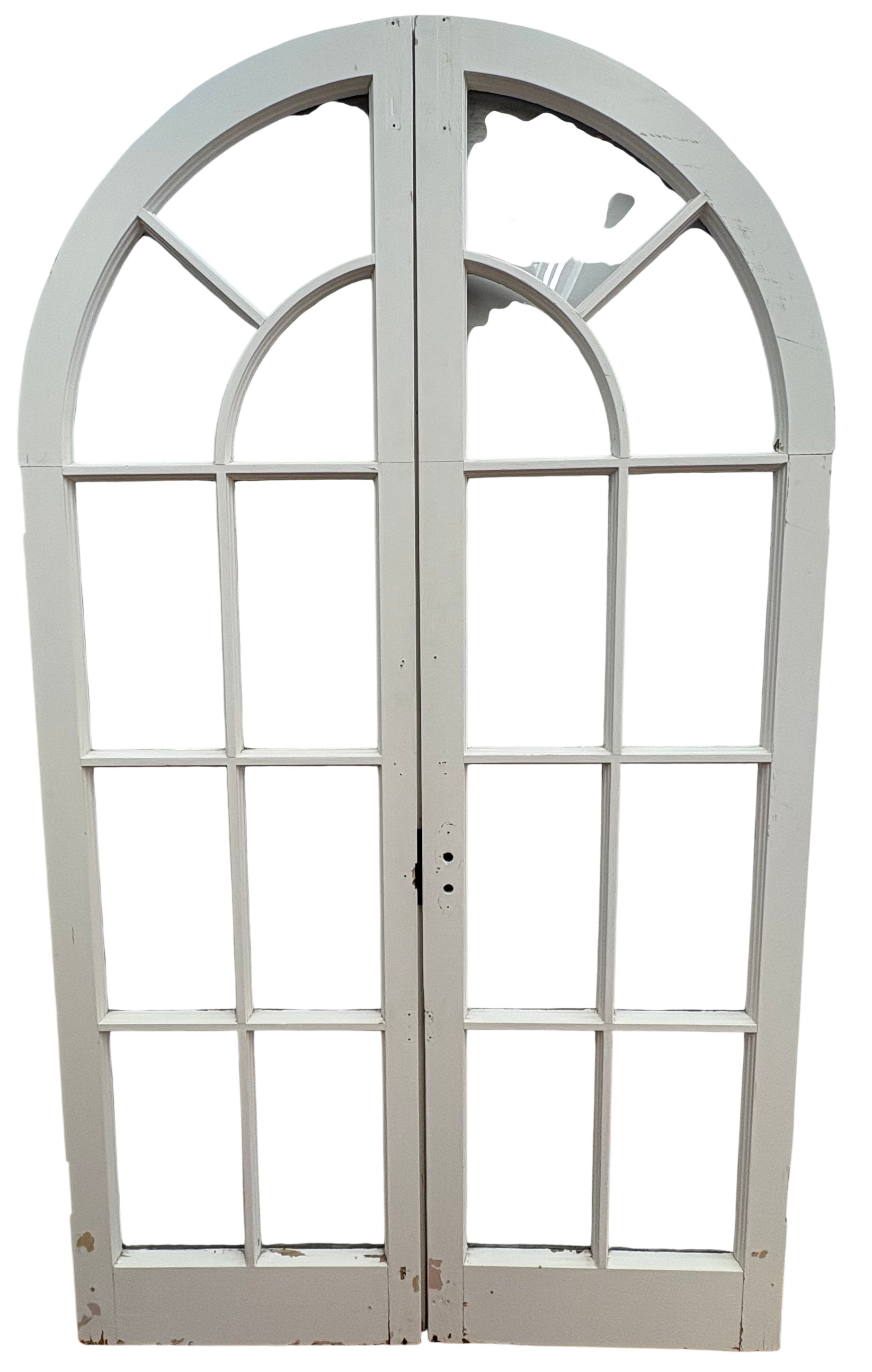 9-Light Arched French Door Pair (FDP-297)