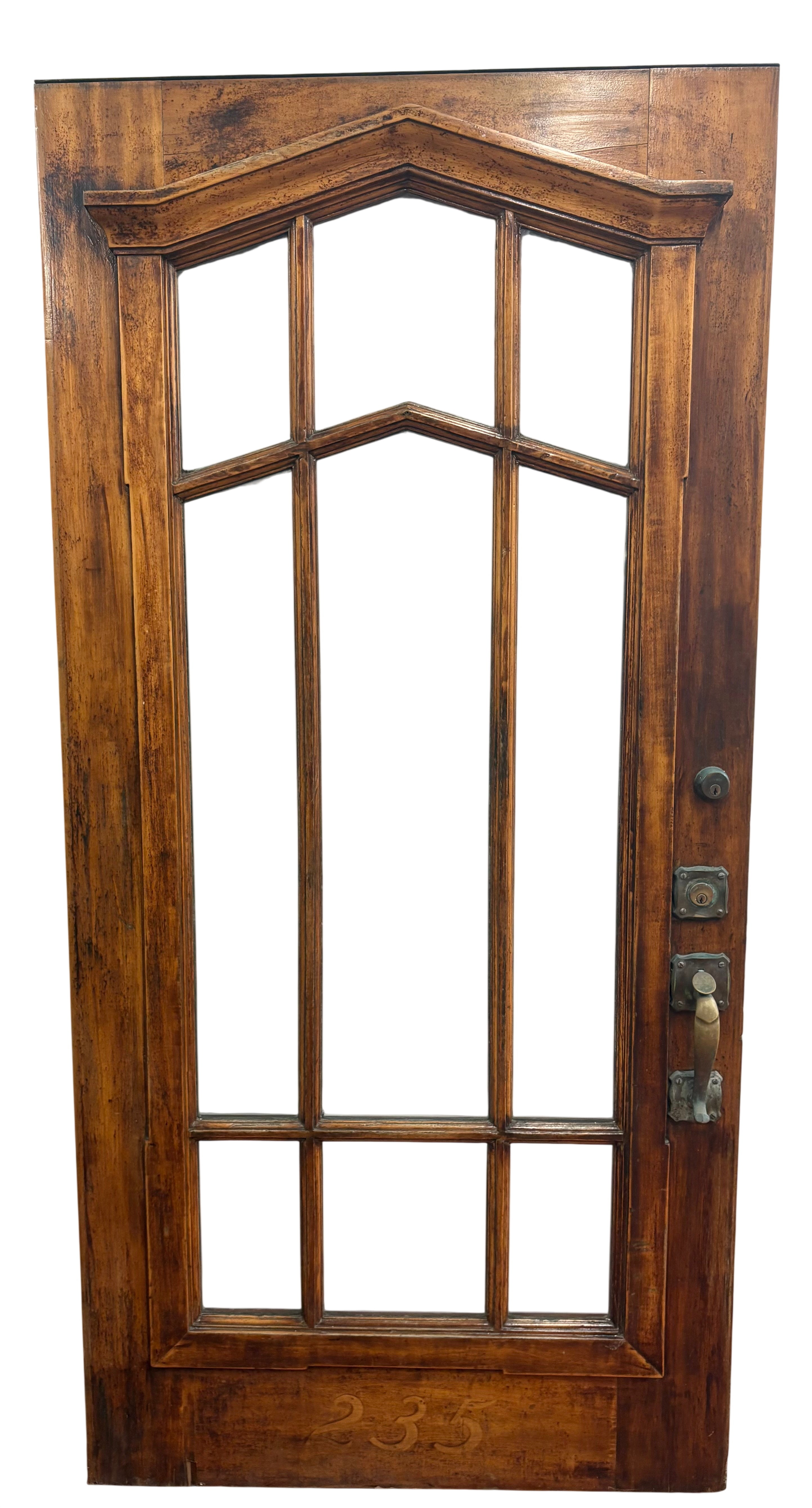 Arts and Crafts 9 Light Entry Door (ED-406)