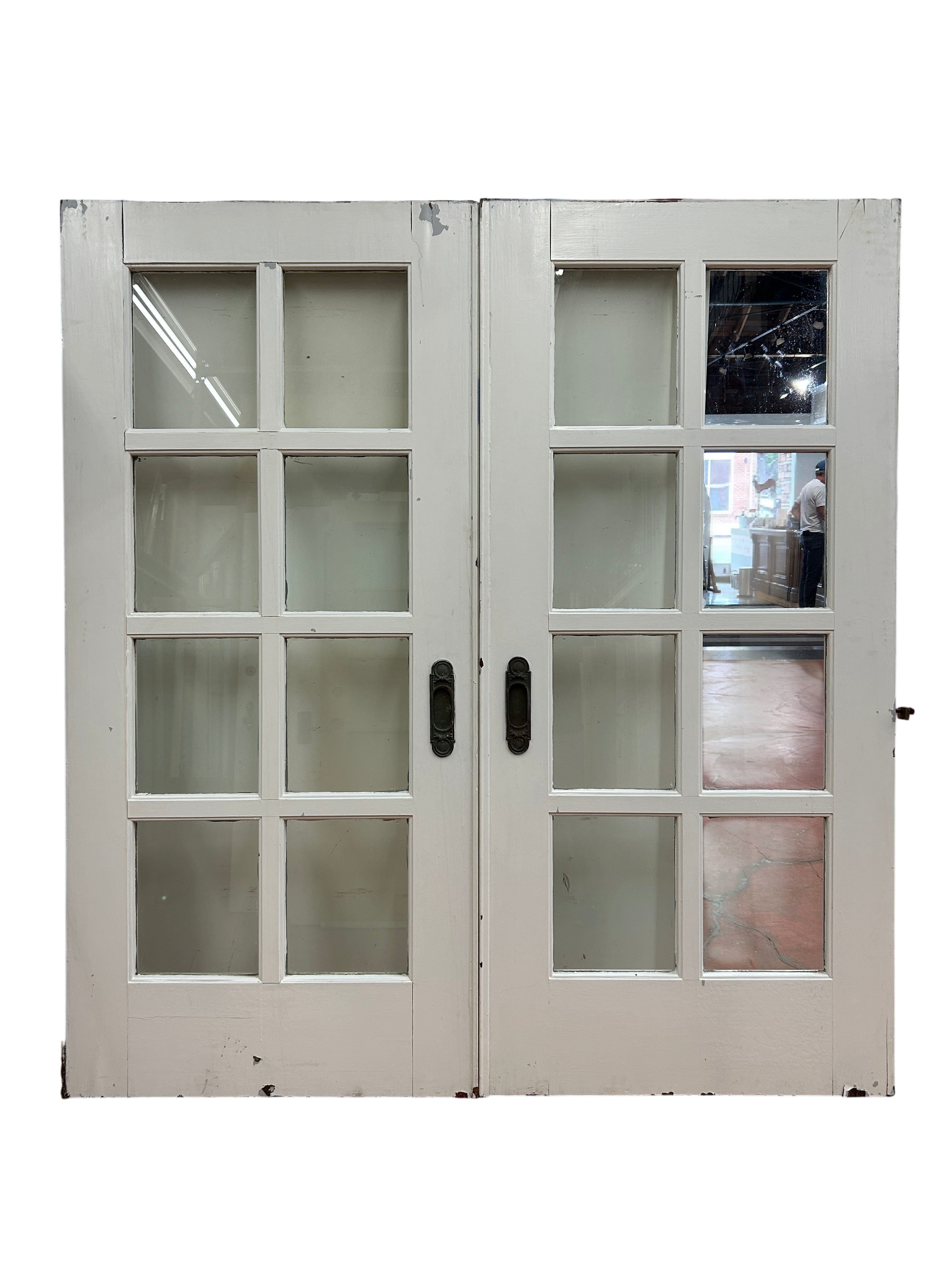 8-Light Pocket Door Pair, Mahogany (PD-35)