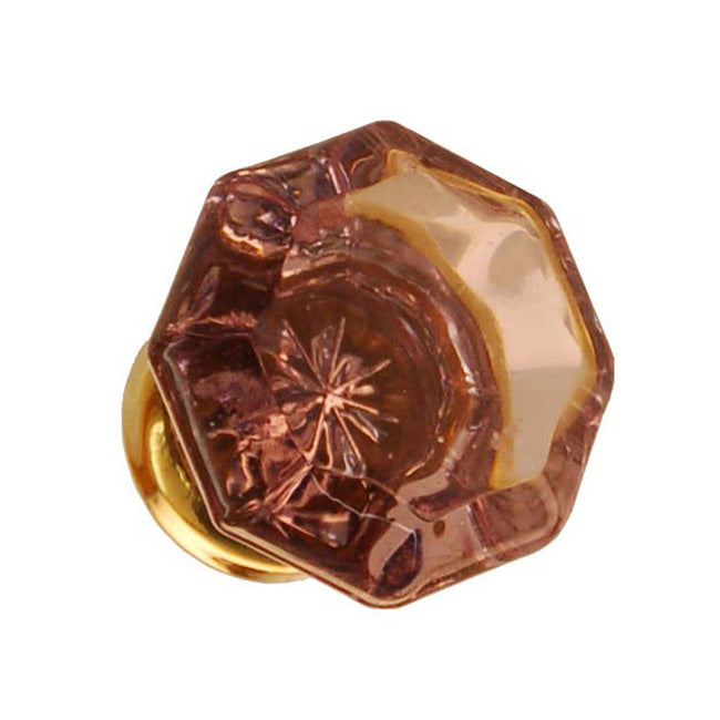 BM Oct. Glass Knobs w/ Brass Base