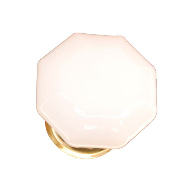 BM Oct. Glass Knobs w/ Brass Base