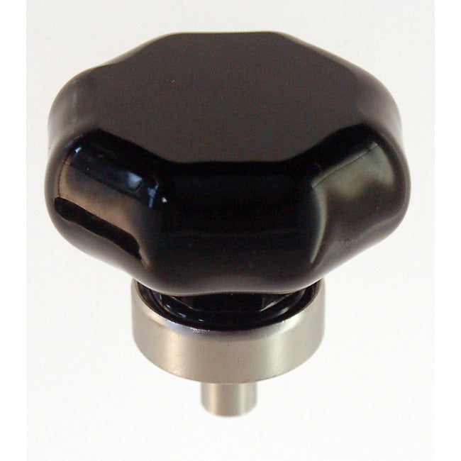 BM Oct. Glass Knobs w/ Brass Base