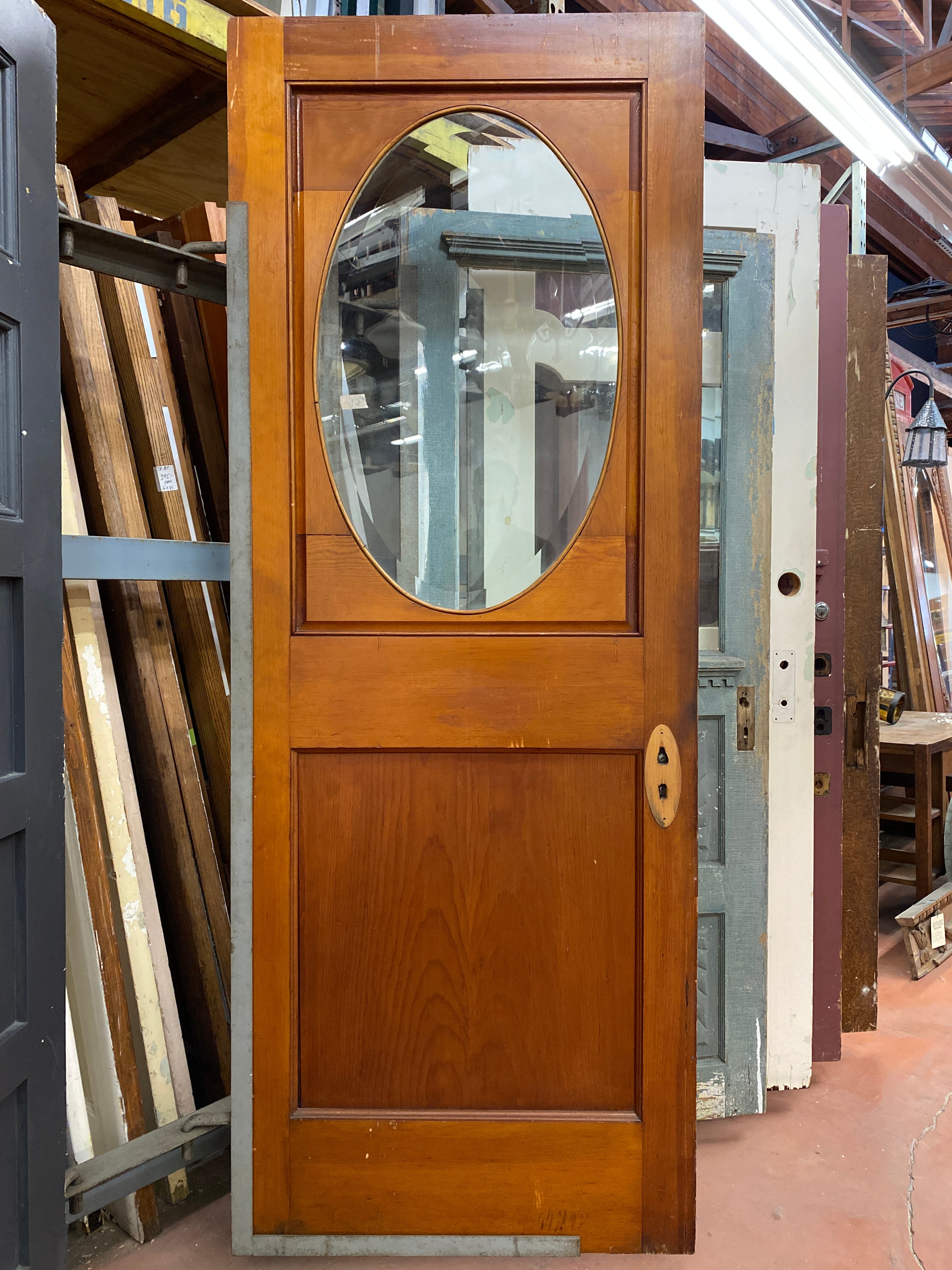 Beveled Oval Glass Entry Door (ED-6)