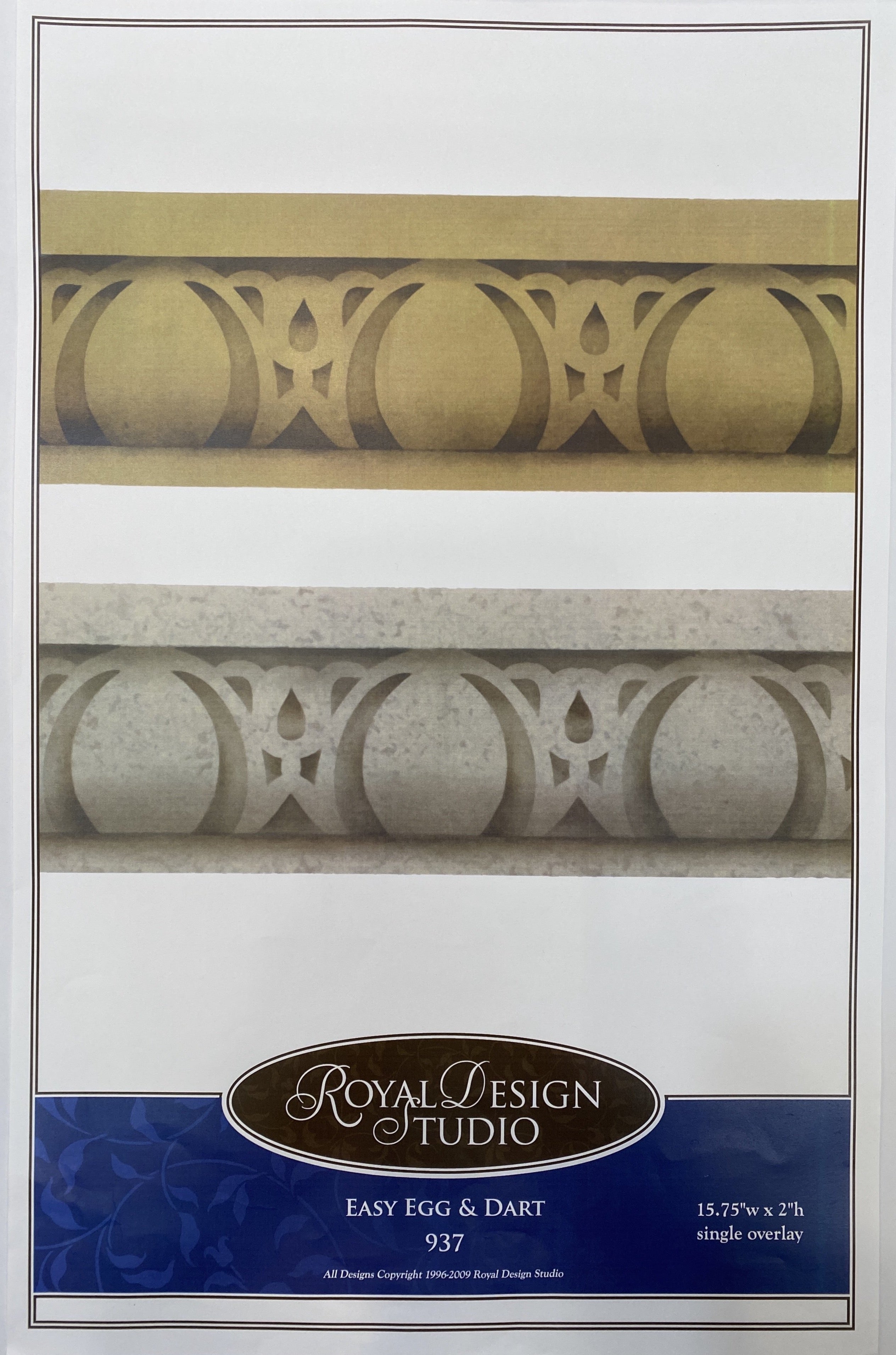 Easy Egg & Dart Furniture Stencil