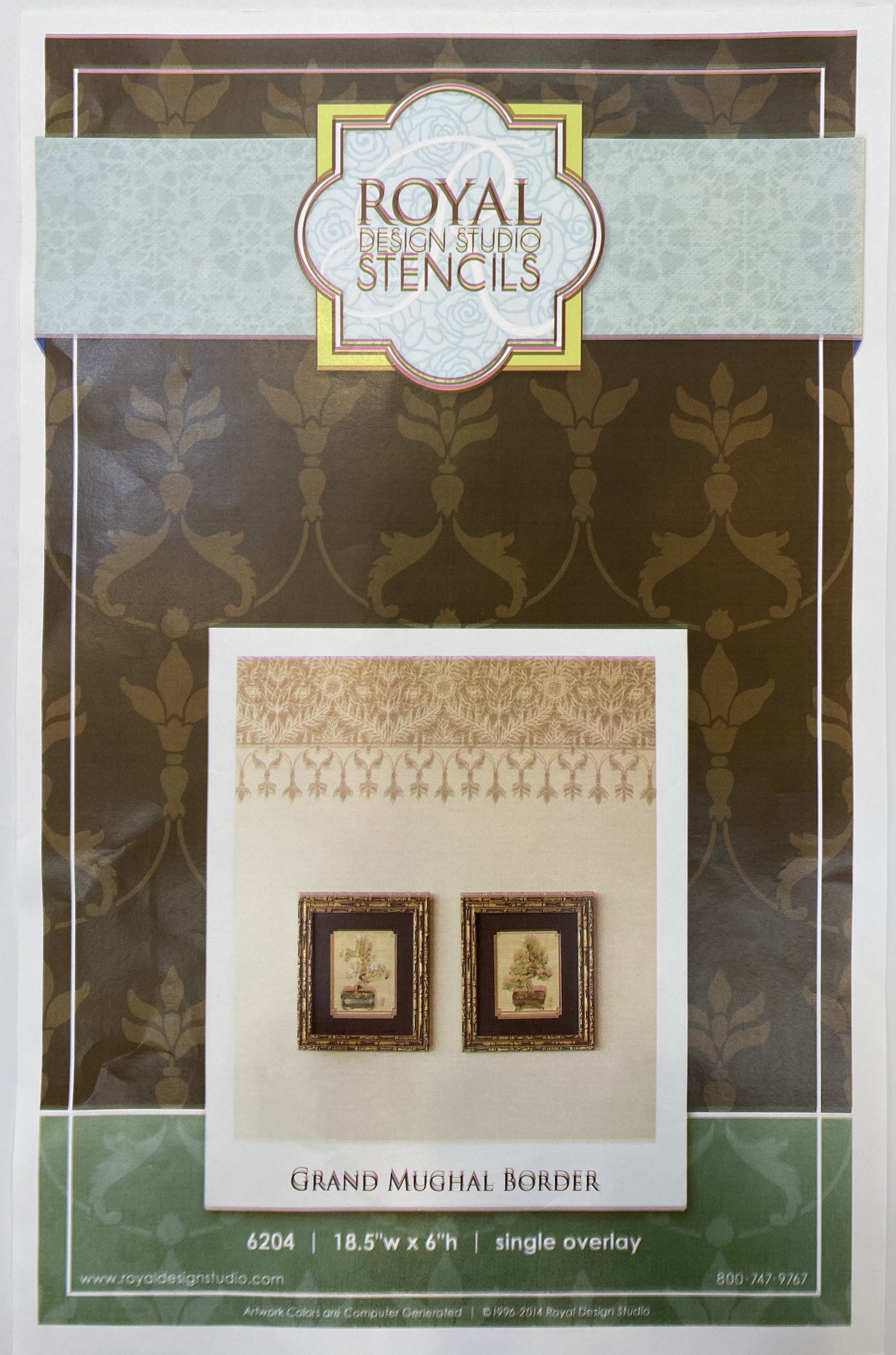 Grand Mughal Border Stencil