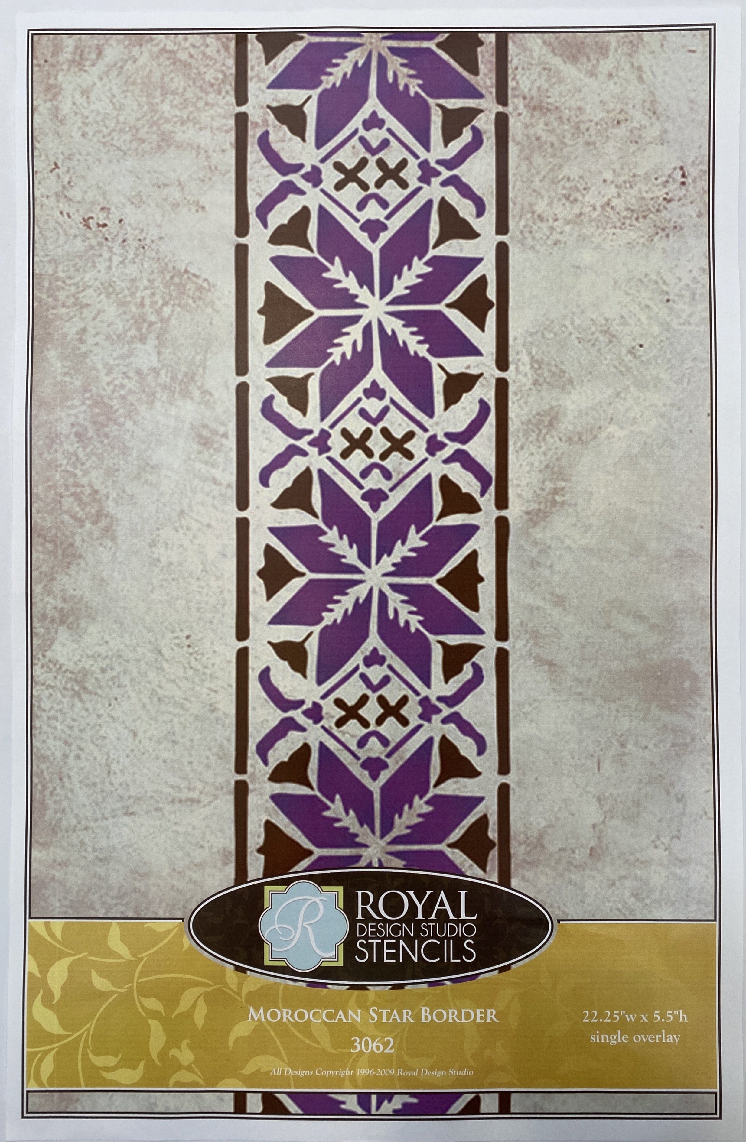Moroccan Star Border Stencil