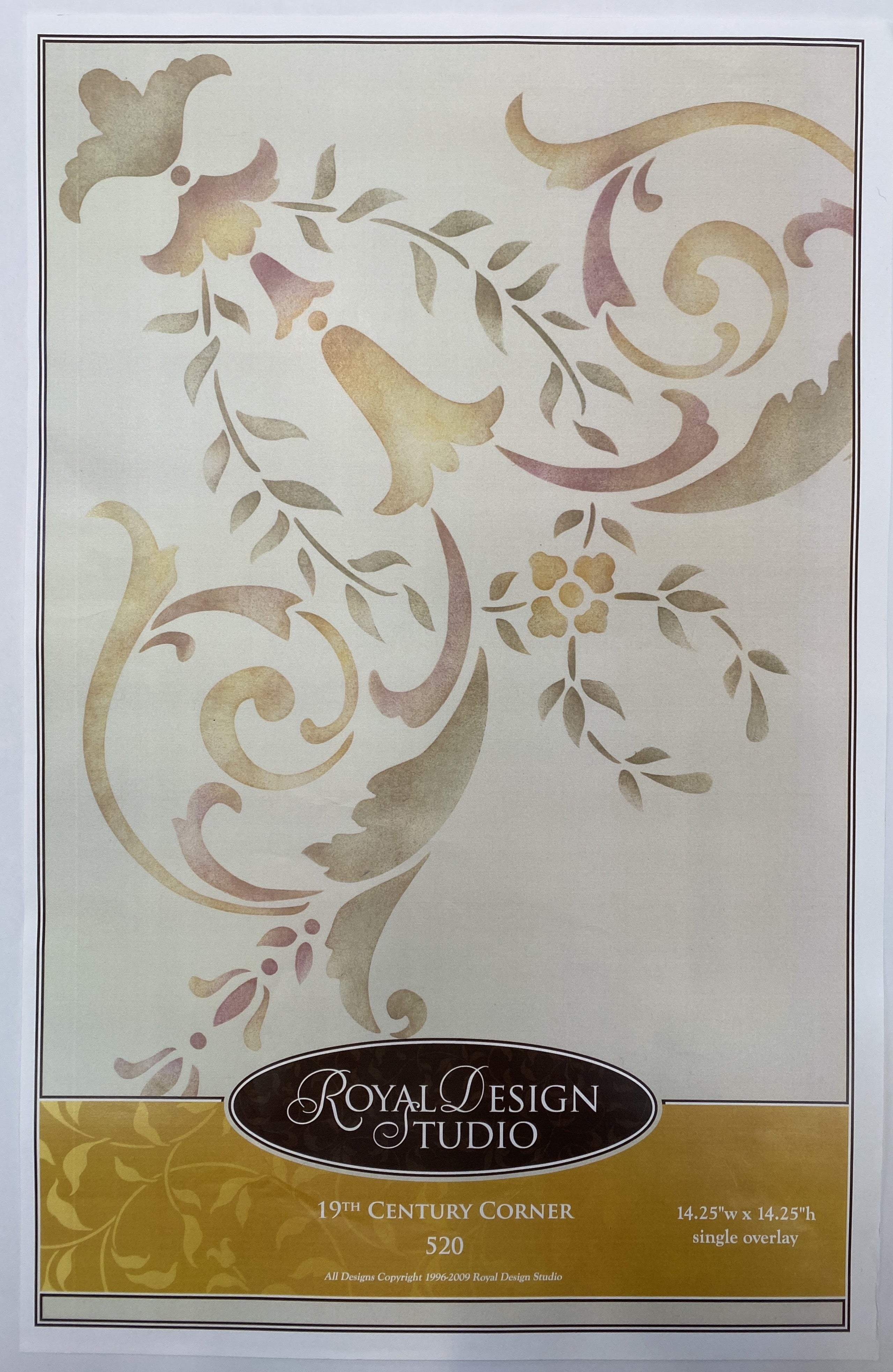 19th Century Corner Ceiling Stencil