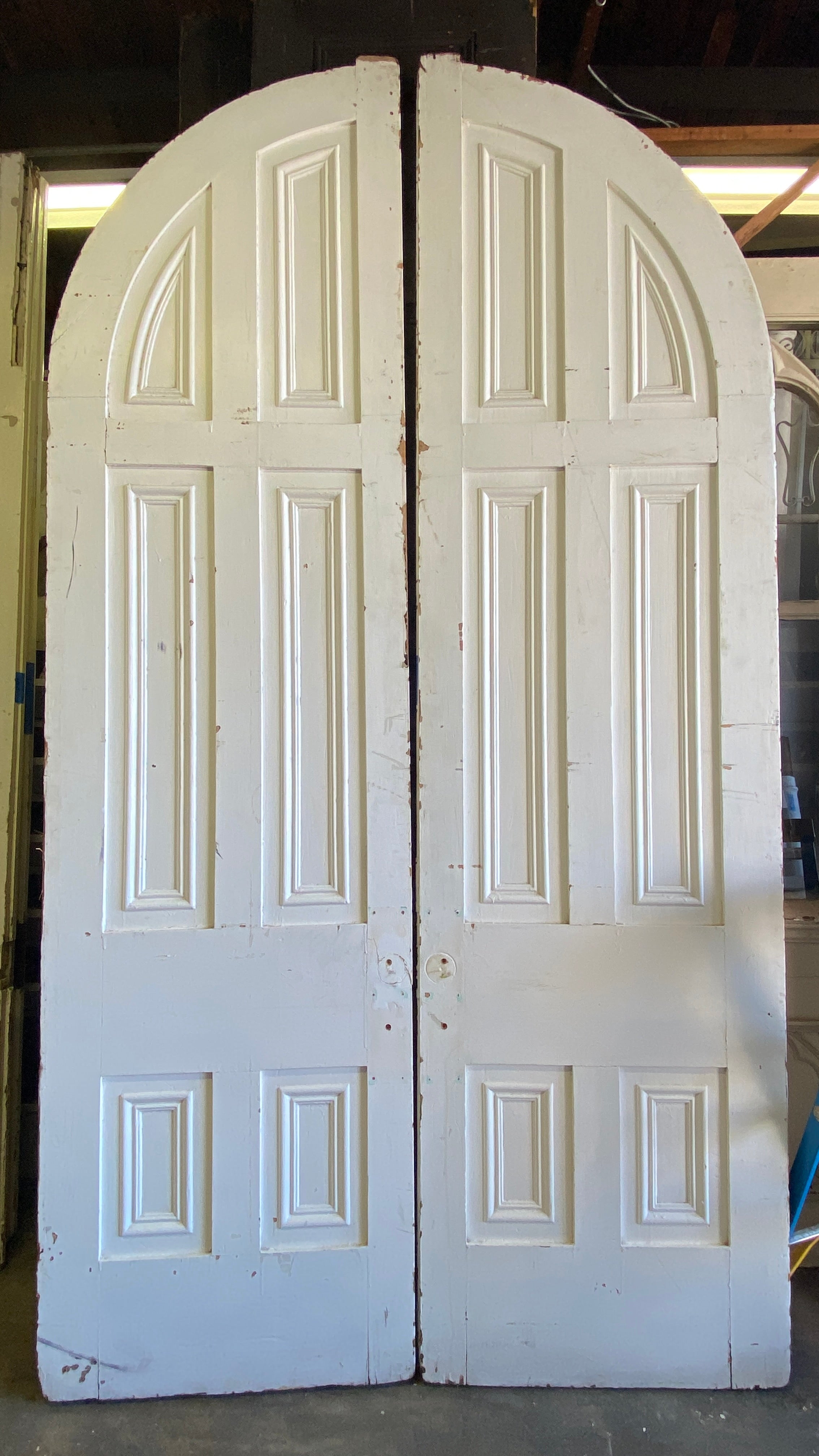 6-Panel Arched Pocket Door Pair (XD-33)