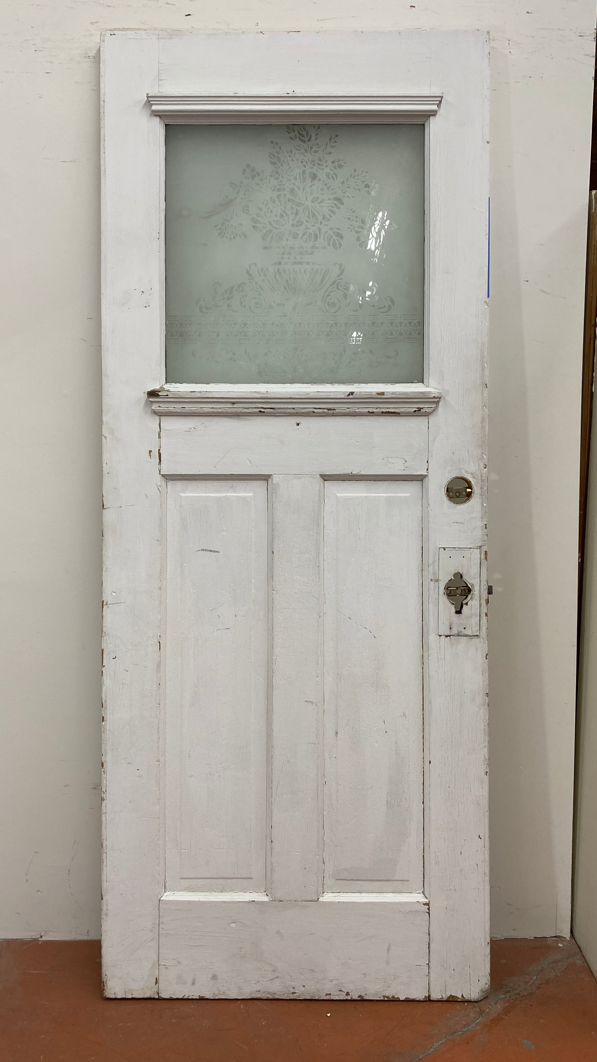 1-Light/ 2-Panel "Pantry" Door w/ Etched Glass (BD-91)