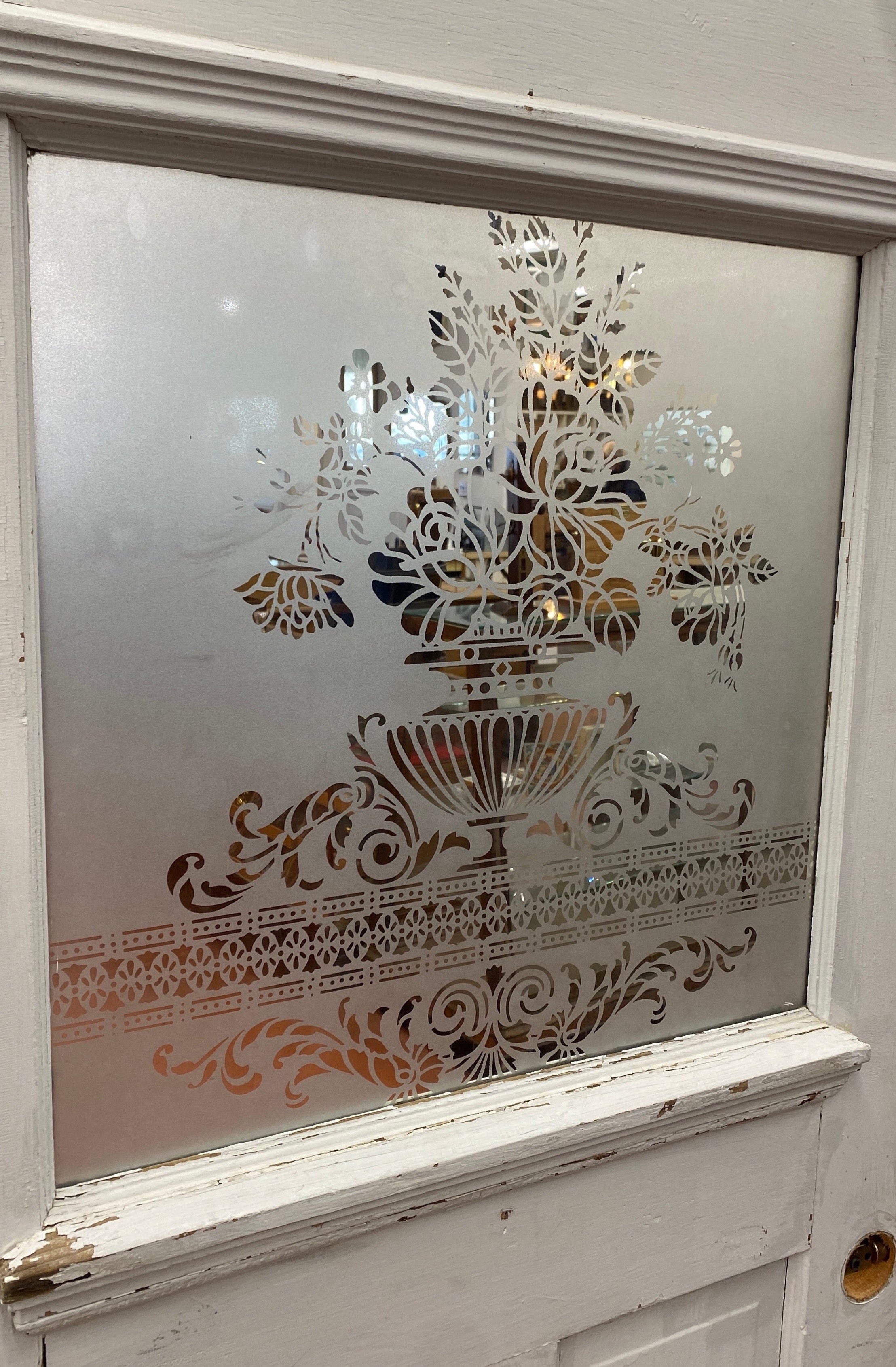 1-Light/ 2-Panel "Pantry" Door w/ Etched Glass (BD-91)