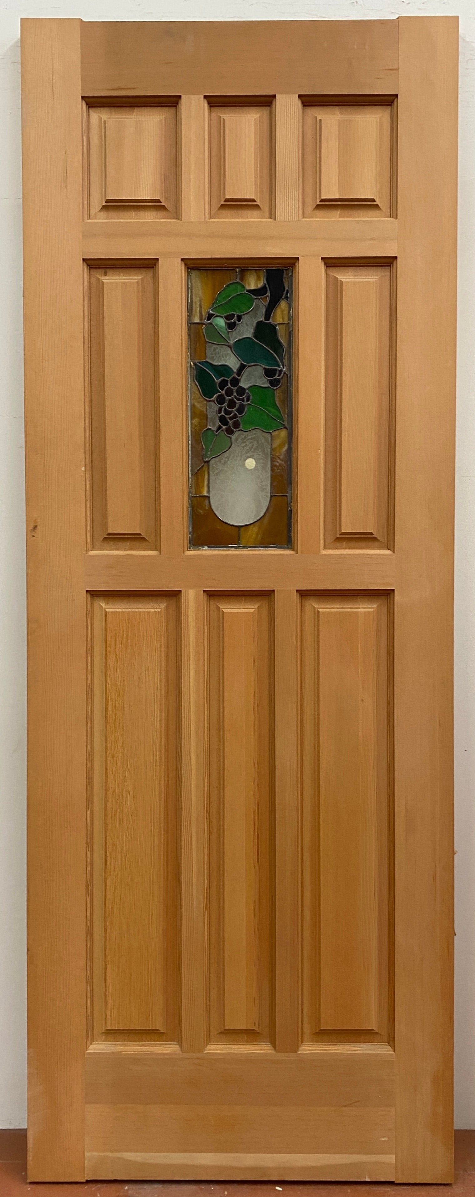 1-Light/ 8-Panel Stained Glass Entry Door (ED-C.1)