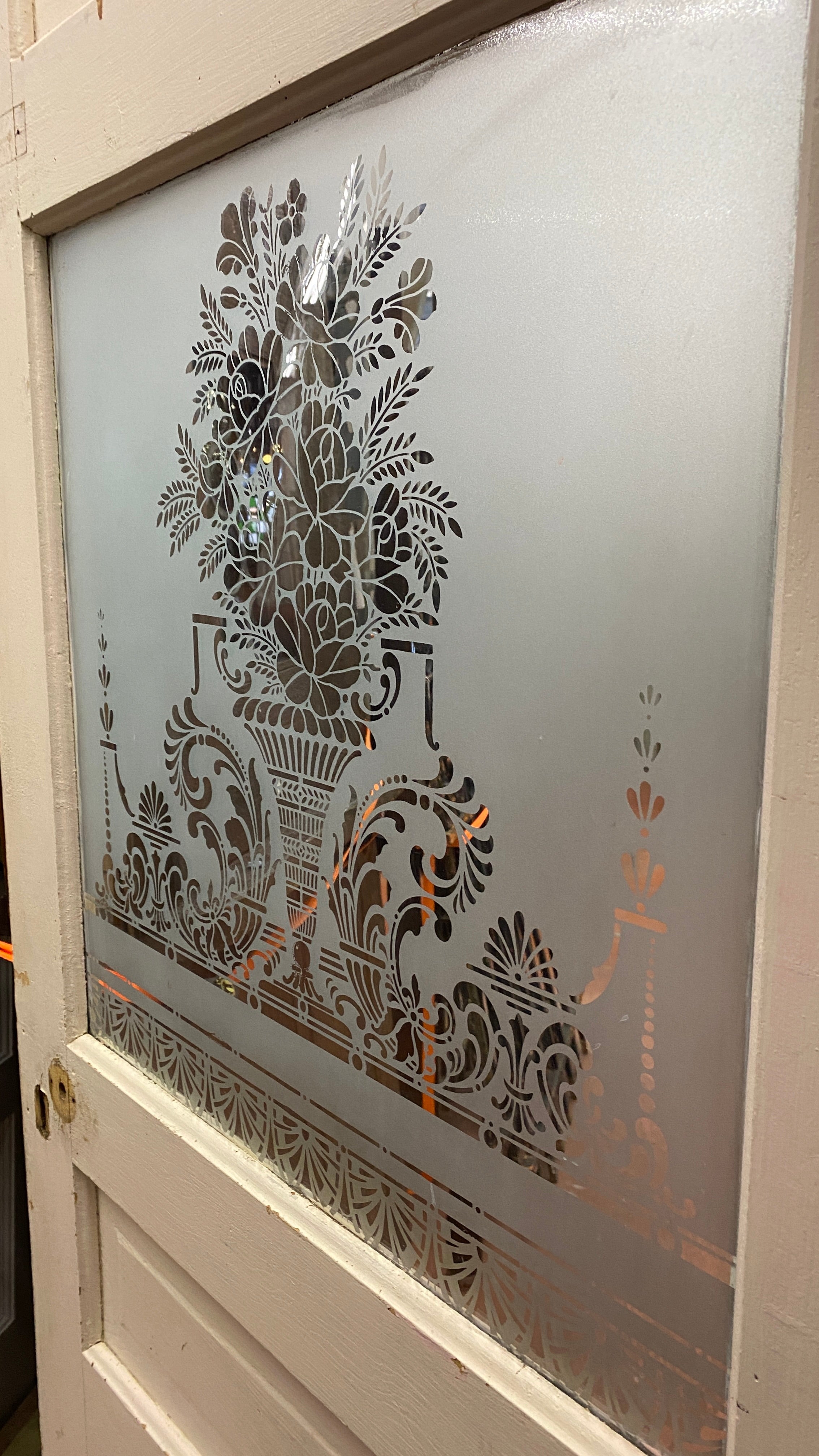 1-Light/ 4-Panel "Pantry" Door w/ Etched Glass (BD-106)