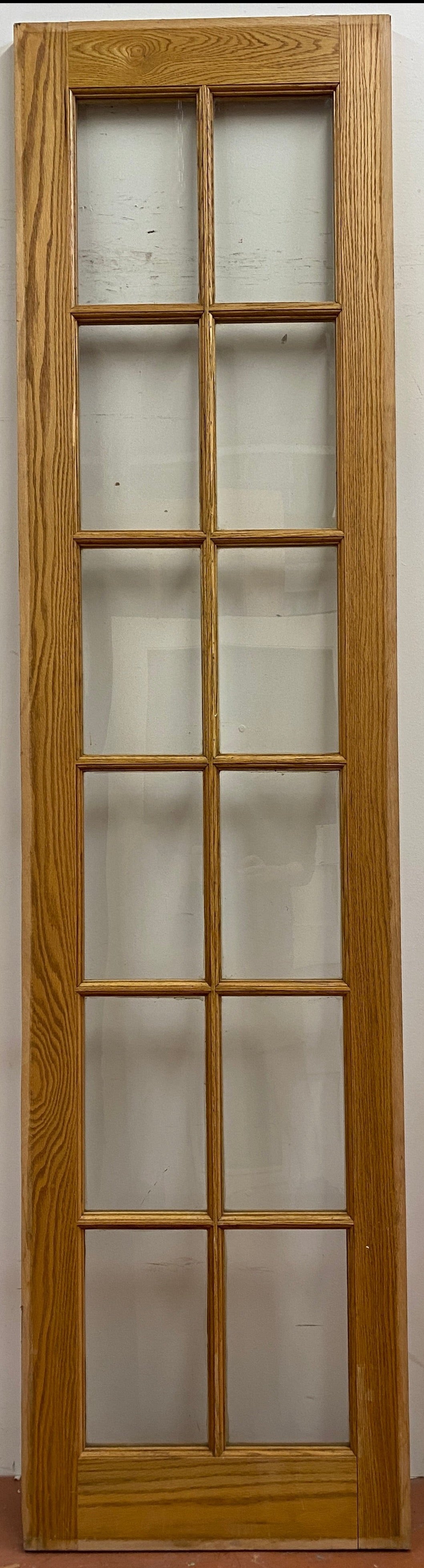 12-Light White Oak French Door Single (FDS-95.B)