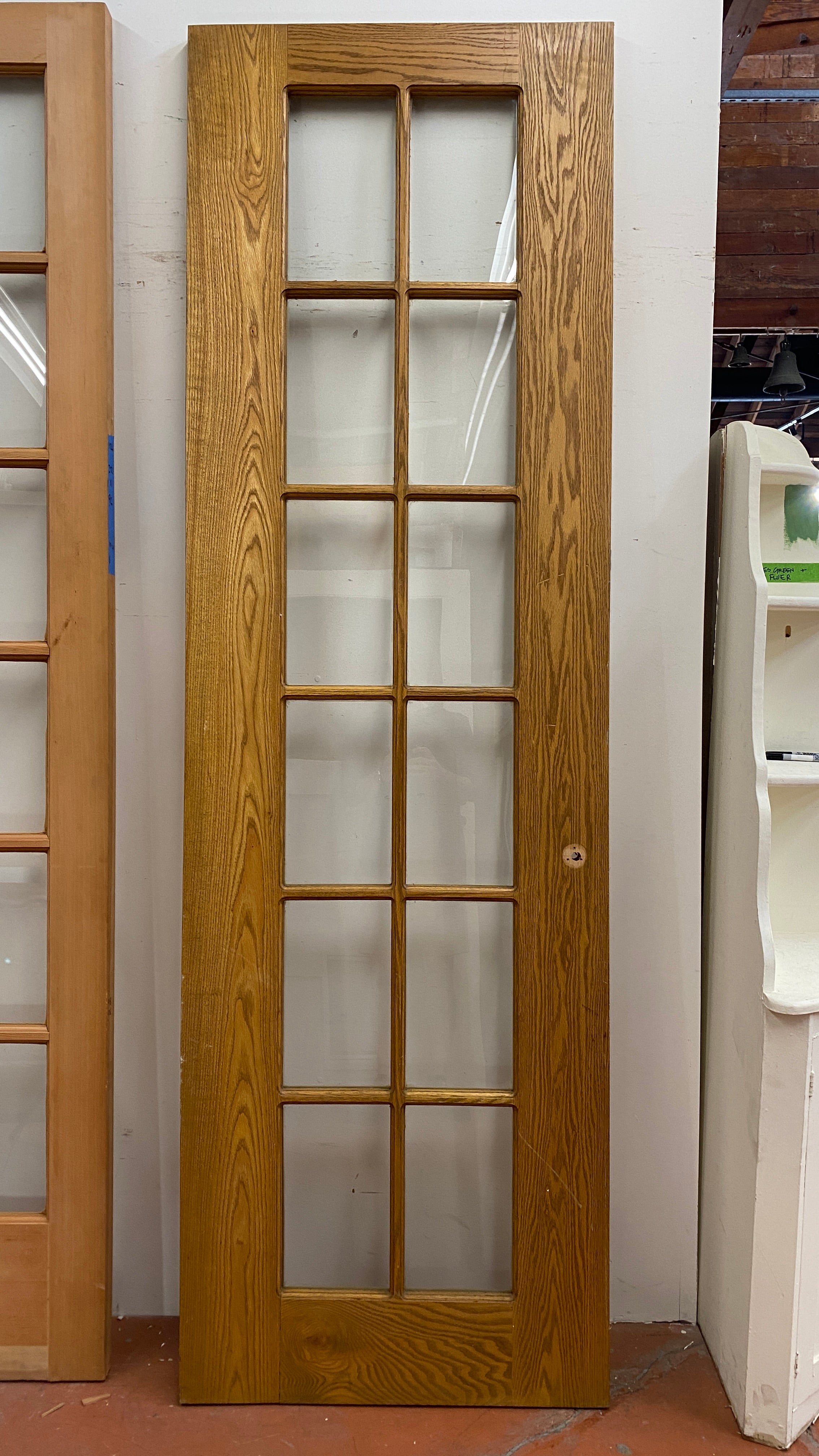 12-Light White Oak French Door Single (FDS-95.A)