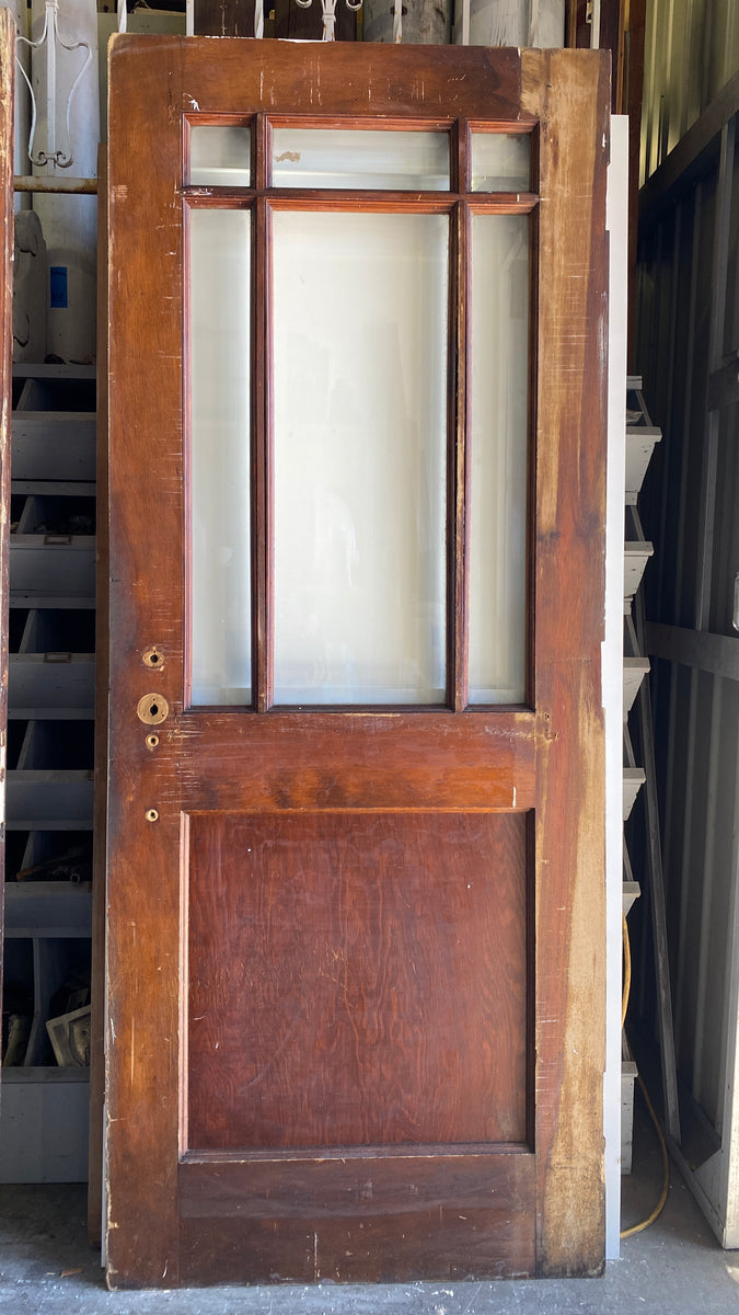 Oval Beveled Glass Entry Door Set w/ Sidelights (PRKS-62) – Pasadena  Architectural Salvage