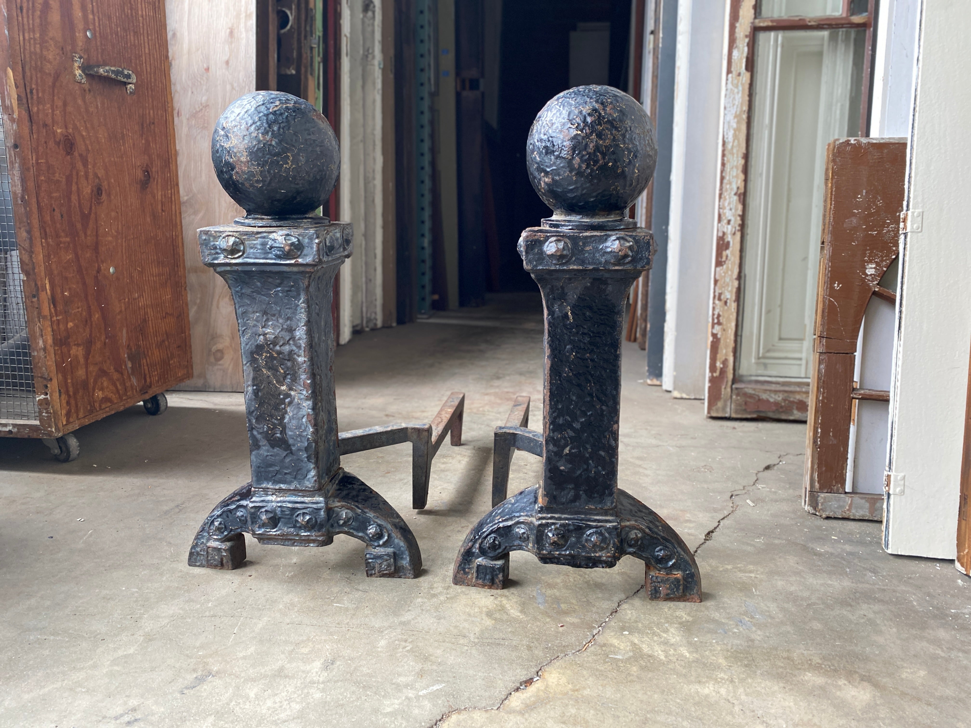 Hammered Andirons (OE-20)