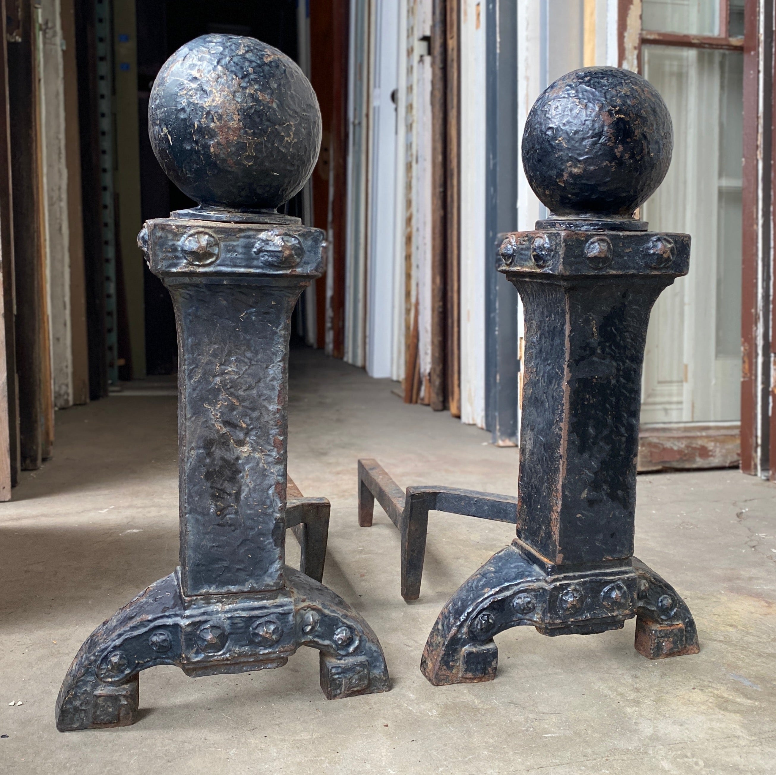 Hammered Andirons (OE-20)