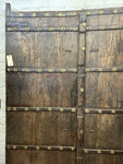 Plank Door Pair w/ Metalwork Detailing (XD-35663)