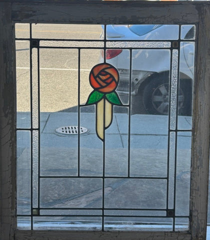 Mackintosh Rose Stained Glass (SG-130)
