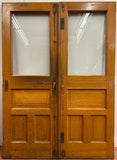 1-Light/ 3-Panel French Door Pair, Oak (FDP-198)