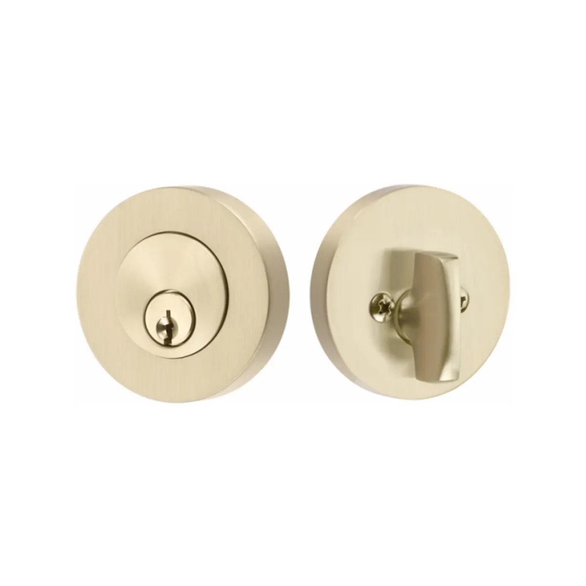 Modern disc deadbolt by Emtek (EM 8423)