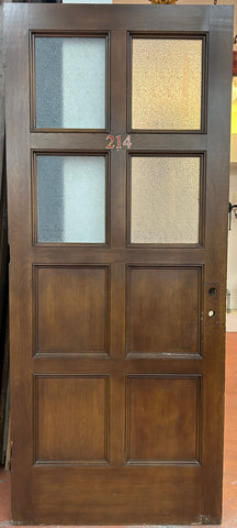 Entry Door with Four Lites and Four Flat Panels (ED-286)