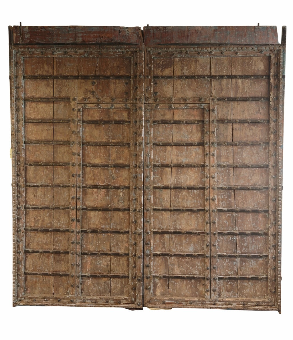 Lg. 'Wicket Gate' Door Pair w/ Metalwork (XD-35473)