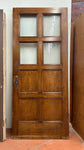 Entry Door with Four Lites and Four Flat Panels (ED-284)