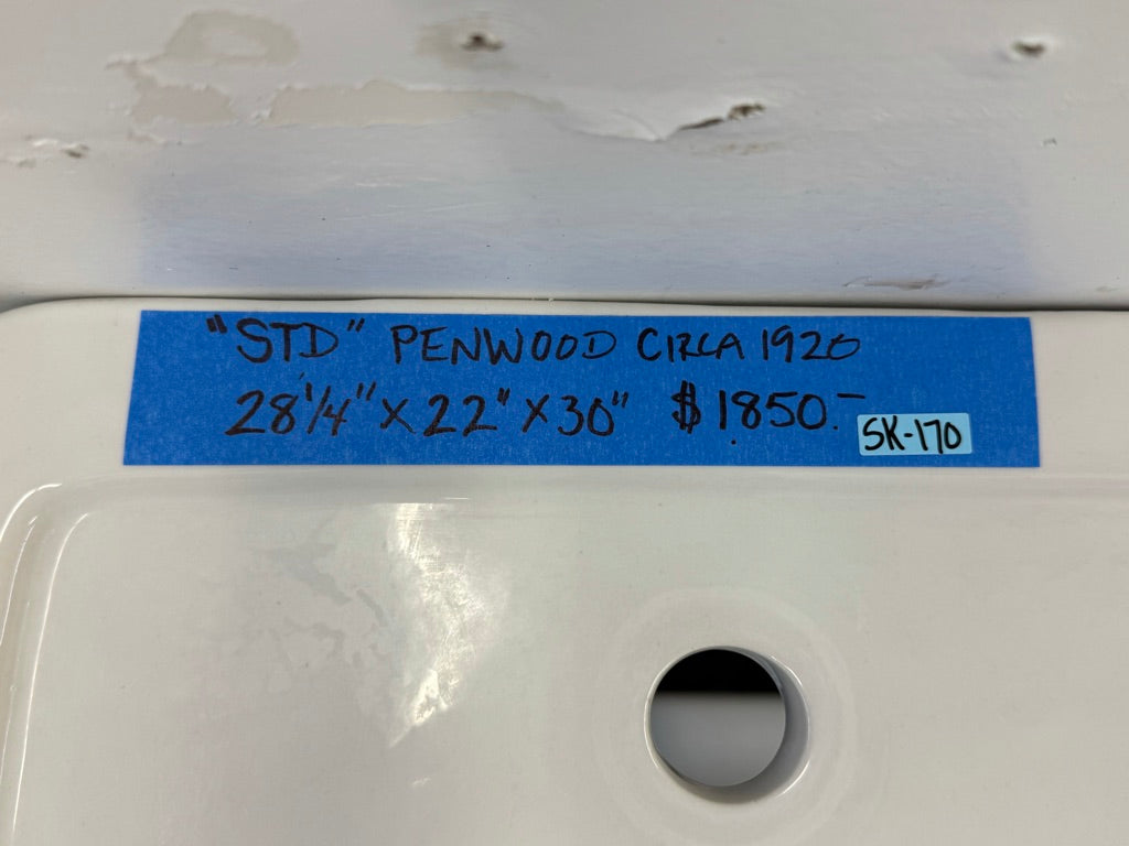 Std. 'Penwood' Ped. Sink, White (SK-170)