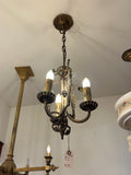 3-Light Brass Chandelier (LT-795)