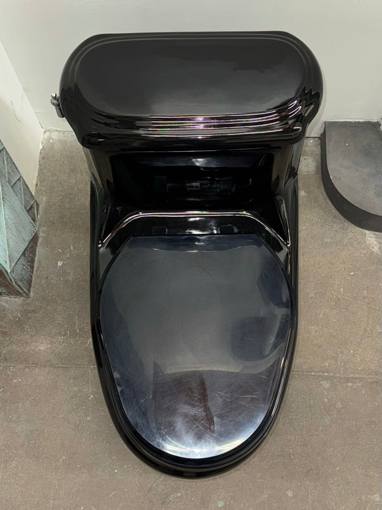 (WC-127) Black One-Piece Toilet