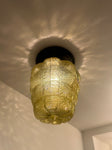 Yellow Crackle-Glass Ceiling Mount (LT-785)