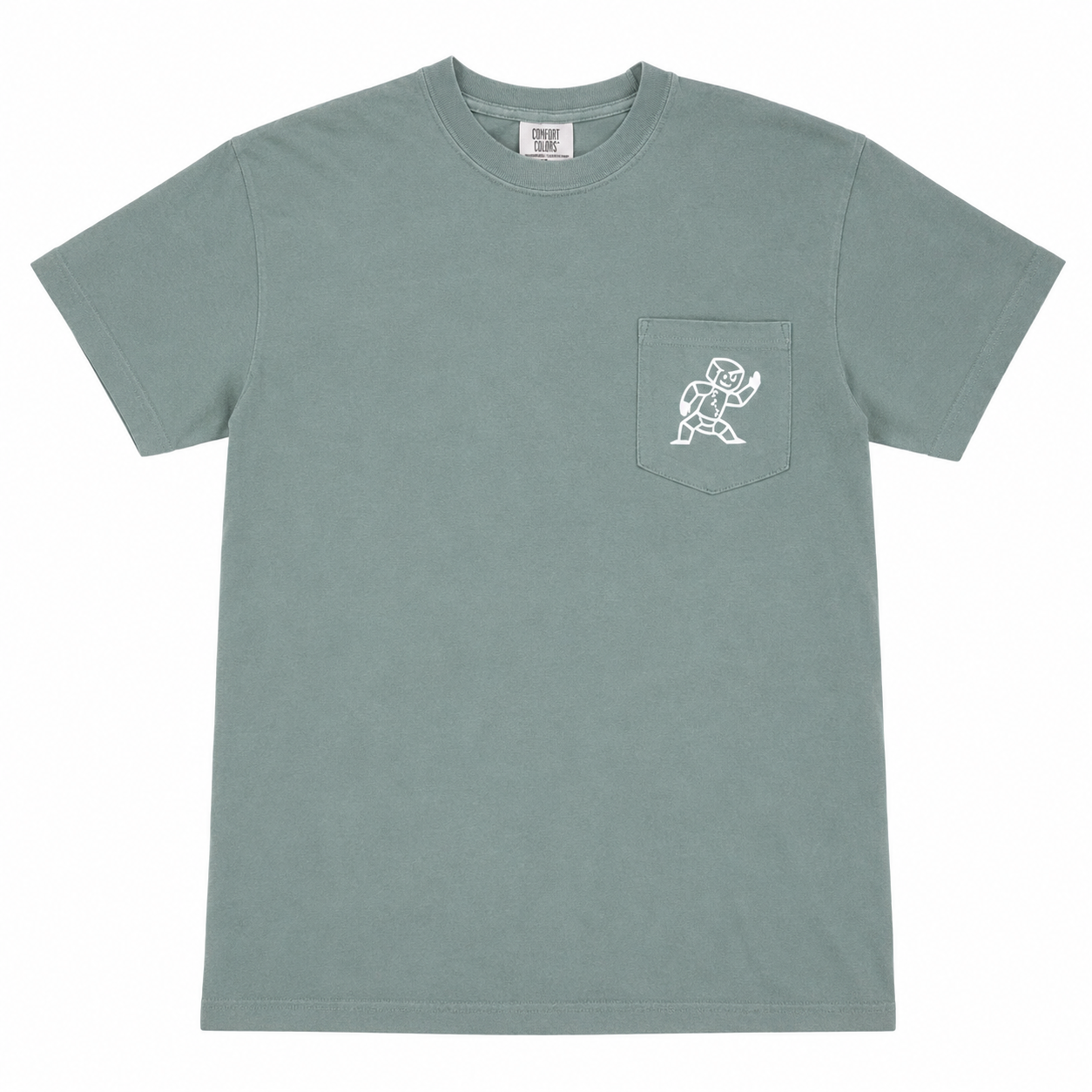 PAS- Green Bolty Pocket Tee