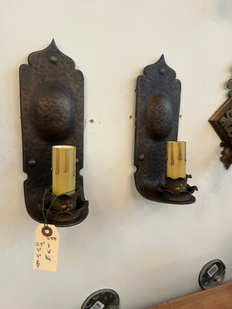 Hammered Sconce Pair (LT-875)