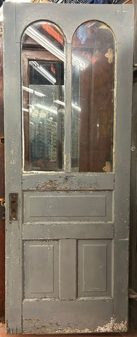 2-Light Back Door with Arched Glass (BD-165)