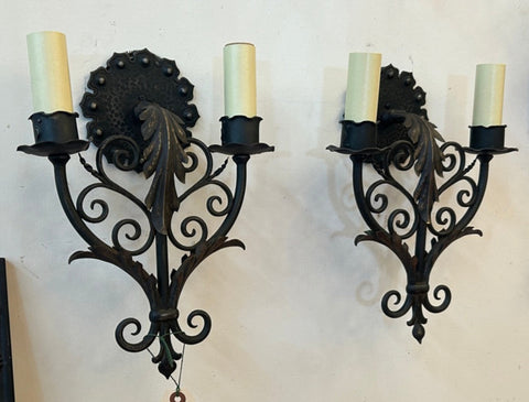 Hammered Double Sconce Pair (LT-801)