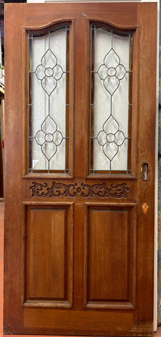 2-Light/ 2-Panel Back Door w/ Leaded Glass (ED-289)