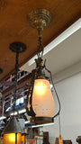 Frosted-Shade Pendant w/ Cage Detail (LT-639)