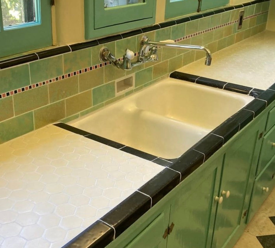 (SK-177) Tiled-In Kitchen Sink