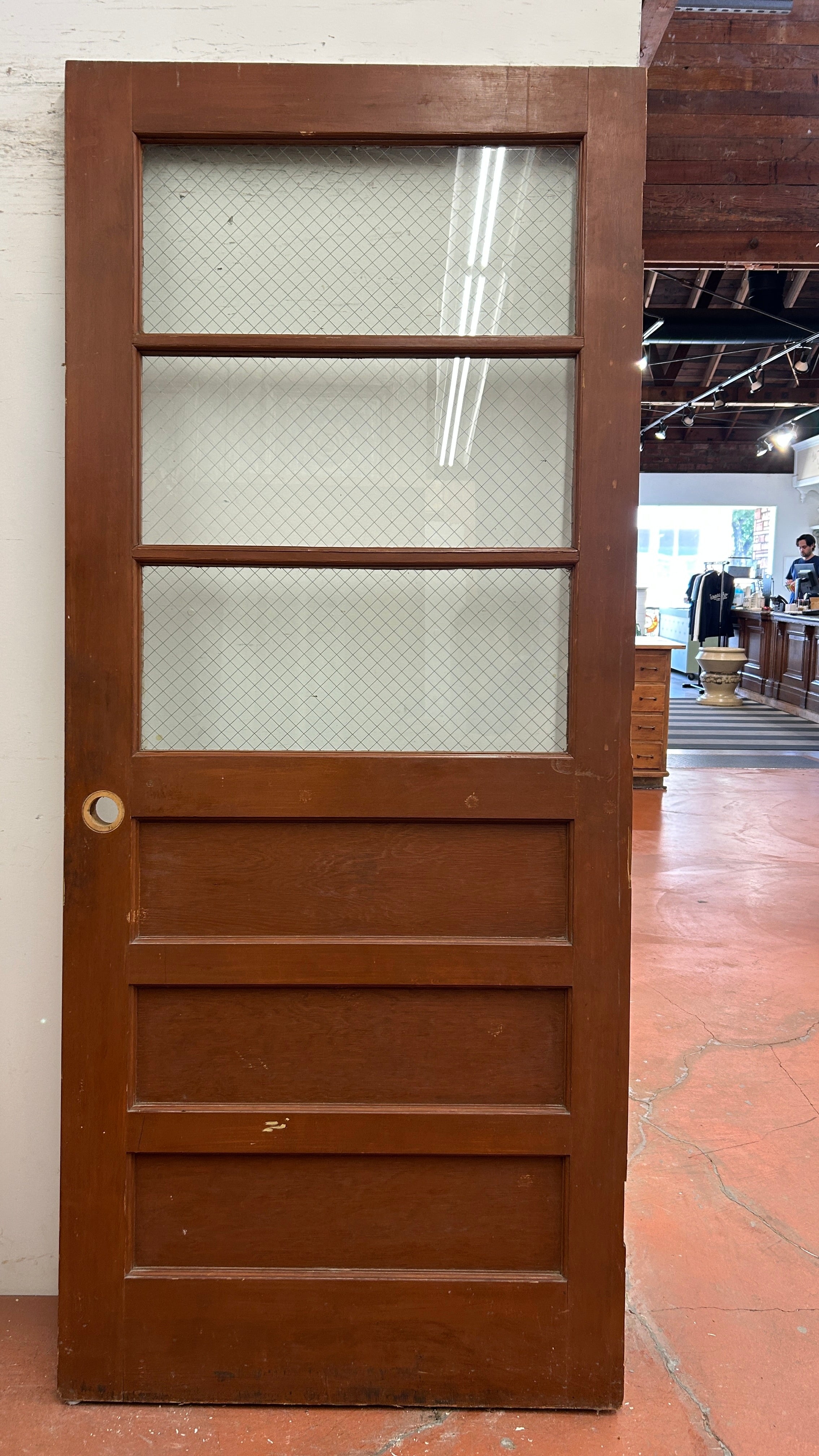 3-Light/ 3-Panel Back Door w/ Chicken Wire Glass (BD-396)