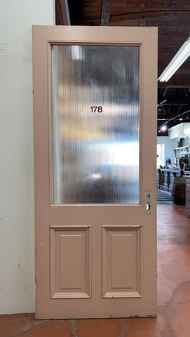 (XD-61) Ribbed Glass Door *178*