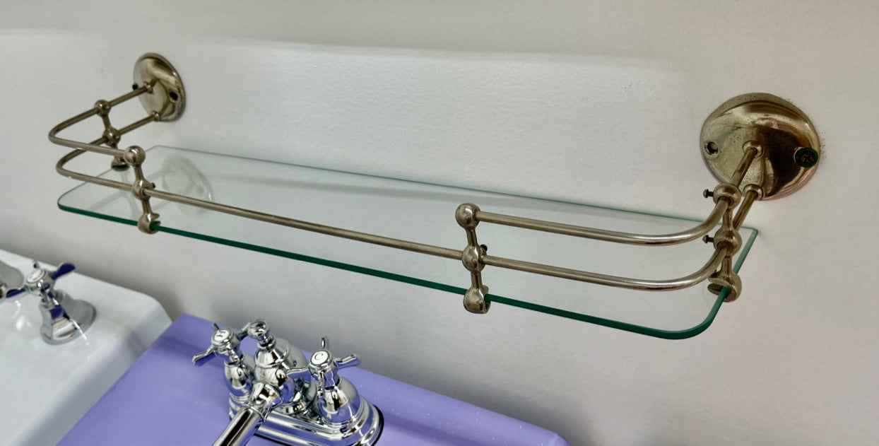 (BA-115) Nickel/Glass Shelf